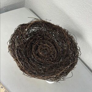 Pottery Barn Rustic Brown Decorative Birds Nest brand new